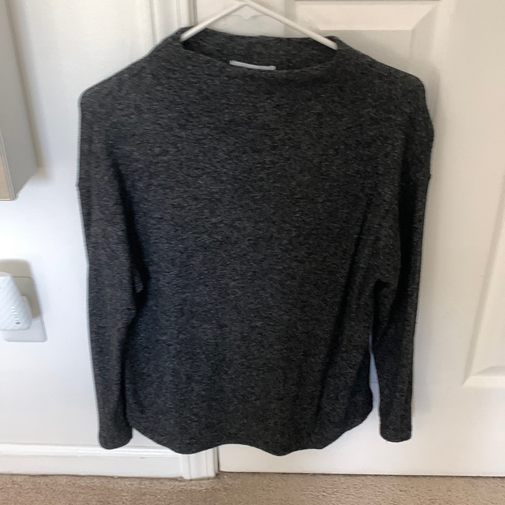 Black mock neck sweater